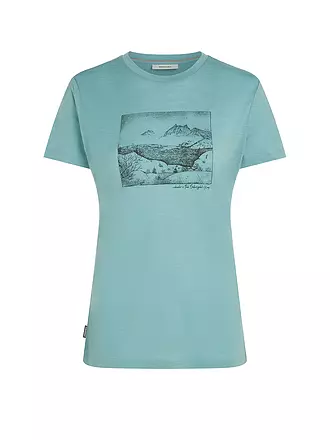 ICEBREAKER | T-shirt de sport pour femme Lake View 150 Tech-Lite | mint